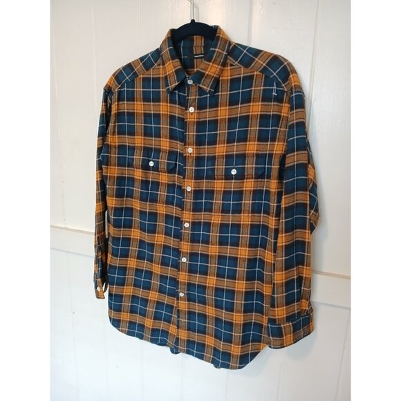 JOURNAL STANDARD Flannel Over Shirt Mens One Size Made in Japan Plaid Shacket - Picture 2 of 9